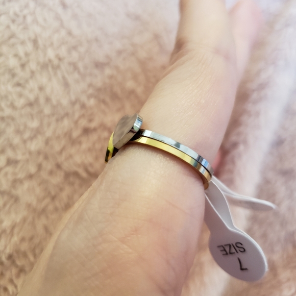 Petite Heart Stackable Stainless Steel Ring - Picture 8 of 8